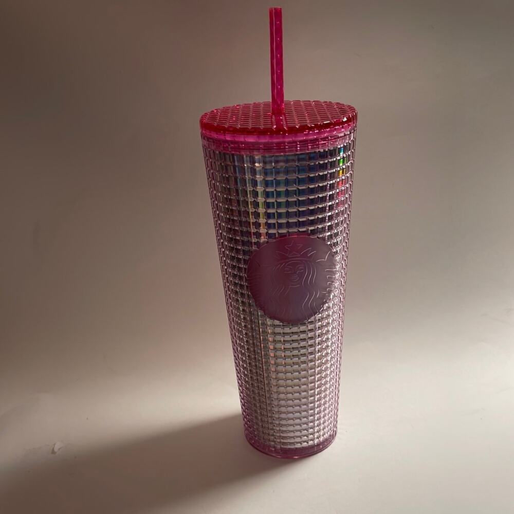 Starbucks NWT Cold Cup Pink 24oz Acrylic Tumbler